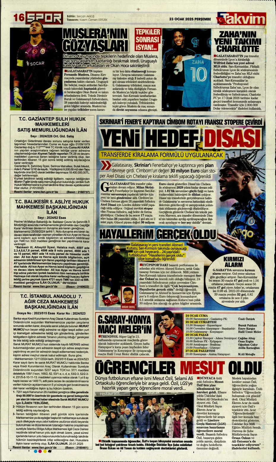 "Kartal şovla döndü" | Sporun manşetleri - 32 "Kartal şovla döndü" | Sporun manşetleri - 32