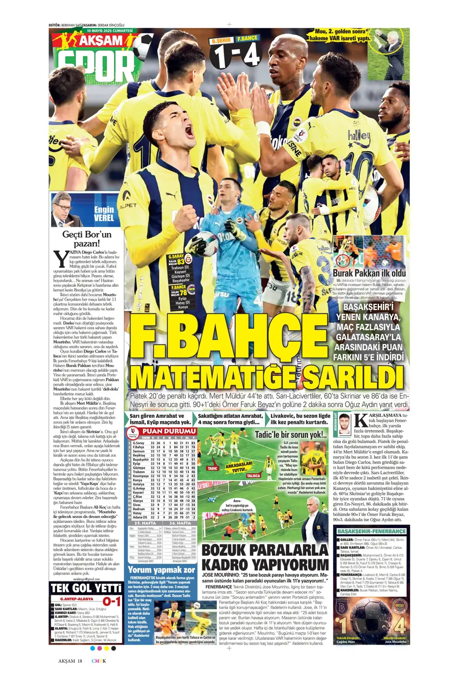 "Türkiye'de bir ilk oldu" | Sporun manşetleri (10 Mayıs 2025) - 3