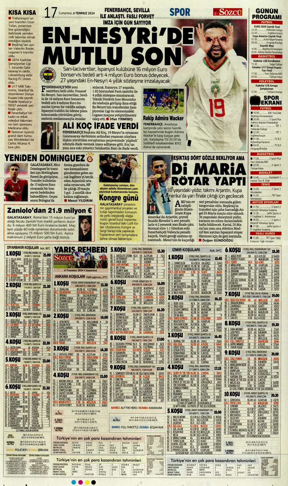 "Avrupalı selam dur! Türkler geliyor" | Sporun manşetleri (6 Temmuz 2024) - 29