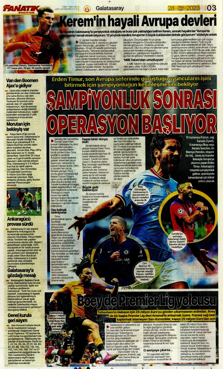 "Lukaku sürprizi" | Sporun manşetleri (28 Mayıs 2023) - 3