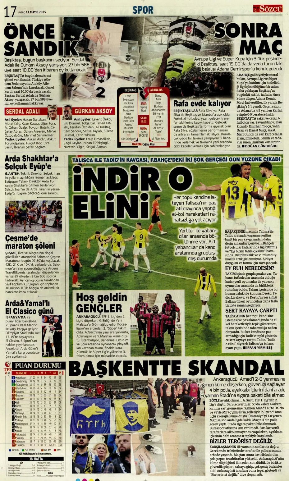 "Cimbom şampiyo..." | Sporun manşetleri - 29