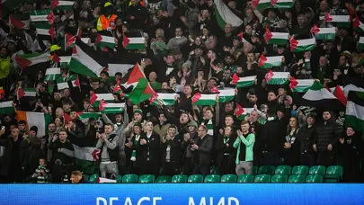 Celtic taraftarından Filistin isyanı: "Bu tam bir ikiyüzlülük"
