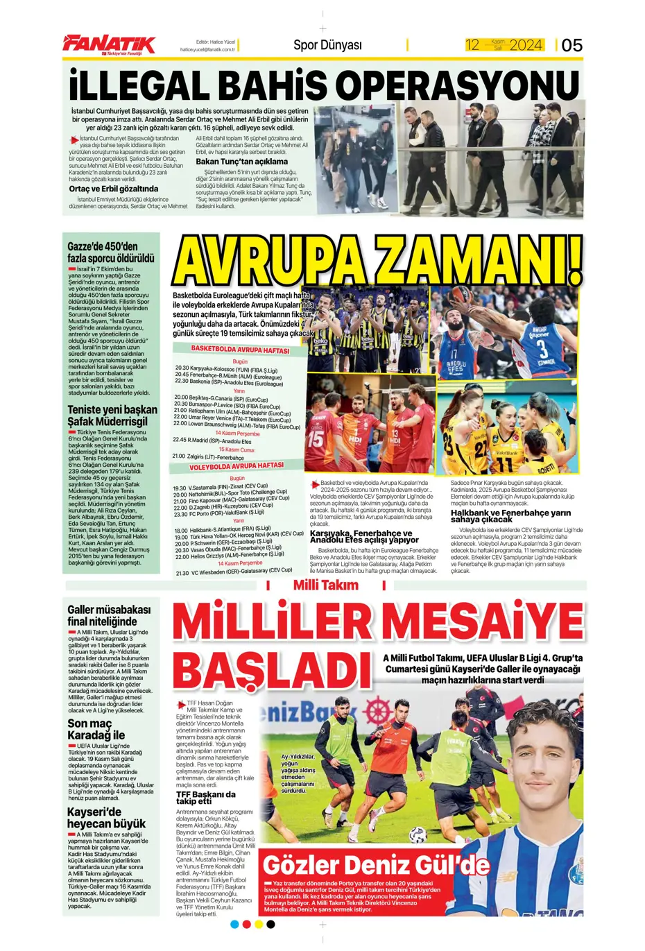 "Listenin başında onlar var: Talisca & Brown" | Sporun manşetleri (12 Kasım 2024) - 6 "Listenin başında onlar var: Talisca & Brown" | Sporun manşetleri (12 Kasım 2024) - 6