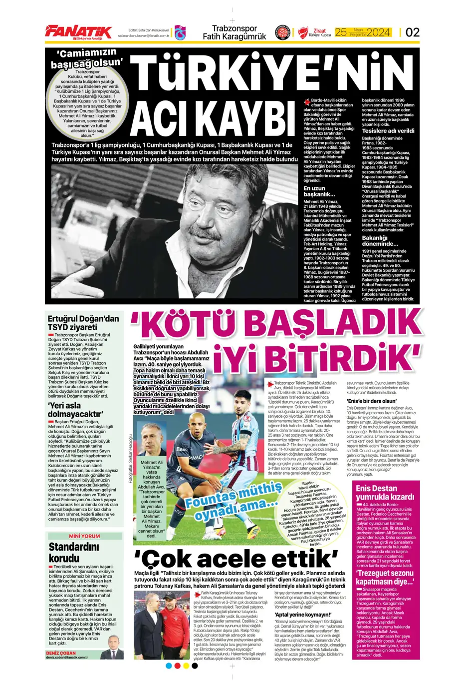 "Yeni sezona yeni Fenerbahçe" | Sporun manşetleri - 5