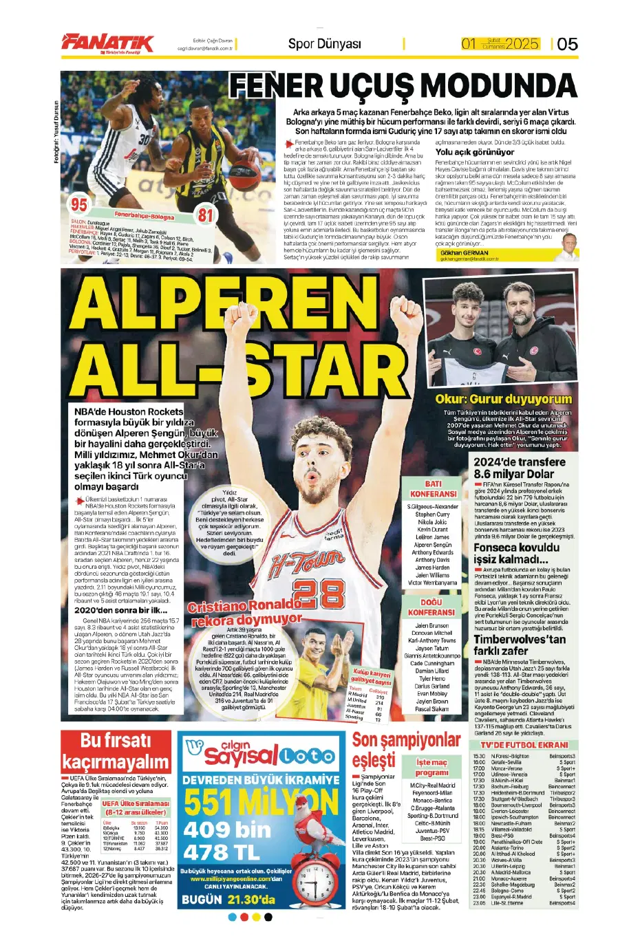 "Morata geliyor" | Sporun manşetleri - 6