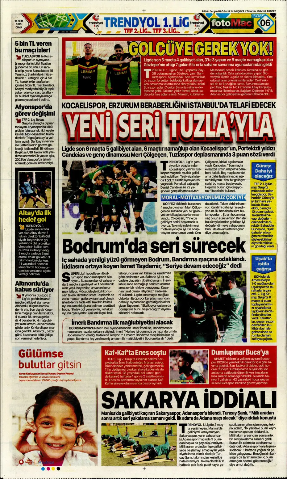 "Derbinin kilidini açacak anahtarlar" | Sporun manşetleri (20 Ekim 2023) - 16