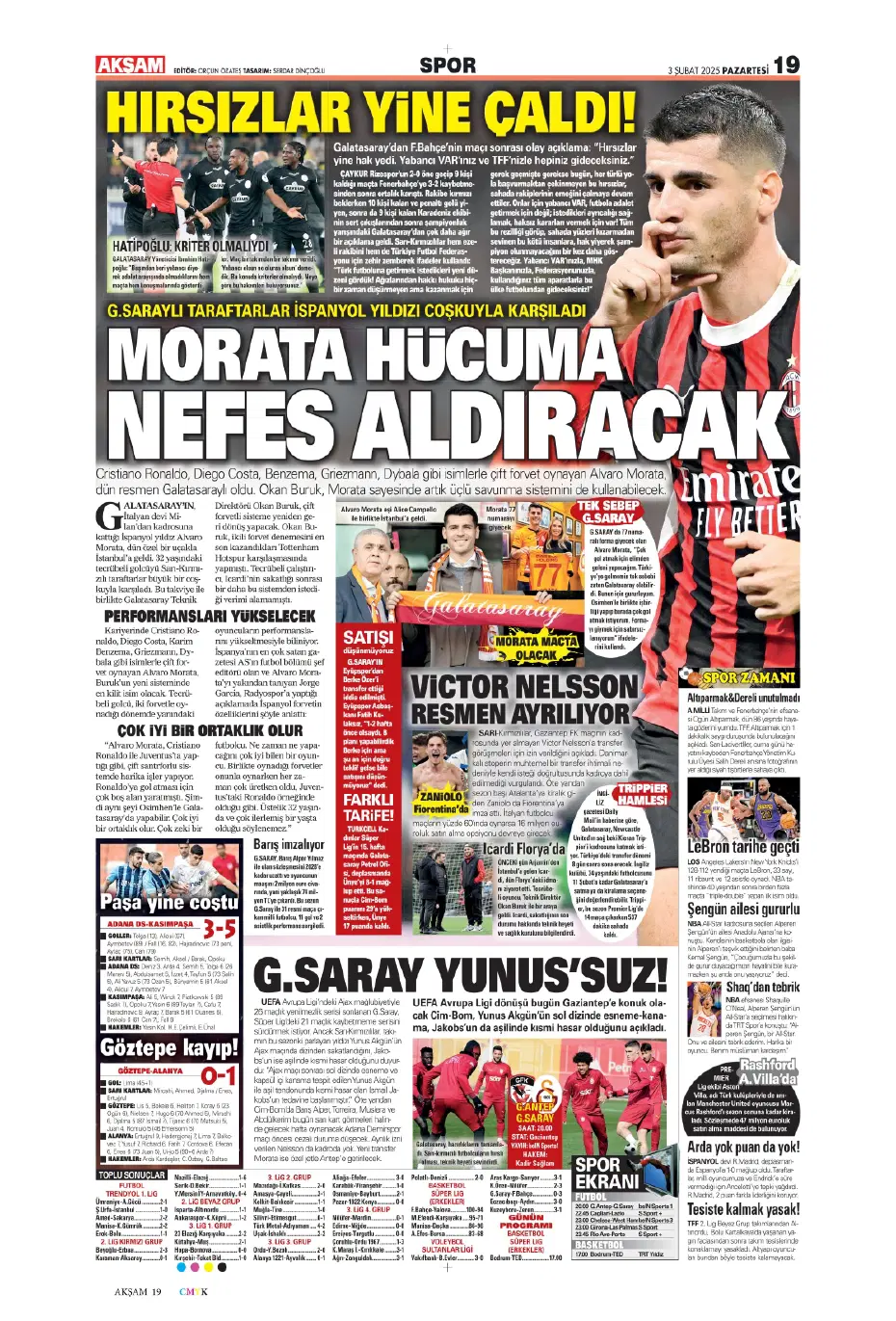 "Transferde Kartal haftası" | Sporun manşetleri - 2