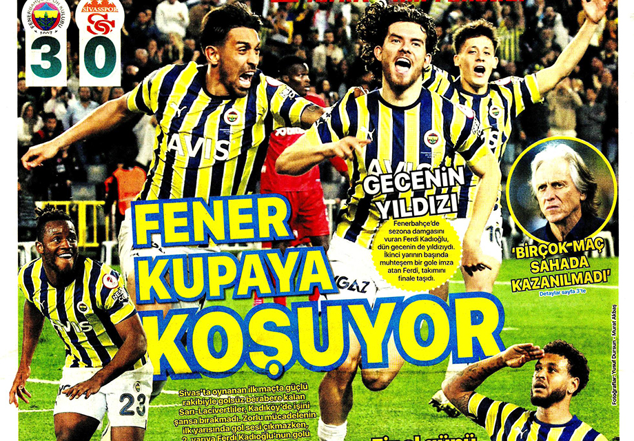 "Fenerbahçe kupaya koşuyor" | Sporun manşetleri (25 Mayıs 2023)