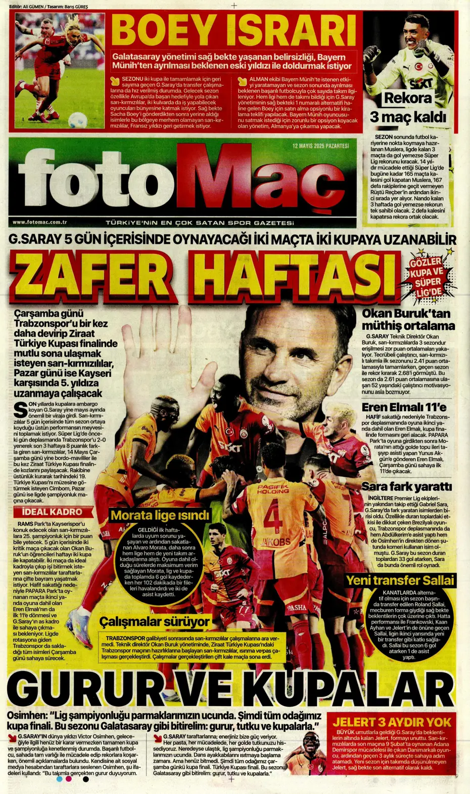 "Fenerbahçe'nin yeni golcüleri Jonathan David ve Abraham" | Sporun manşetleri - 13