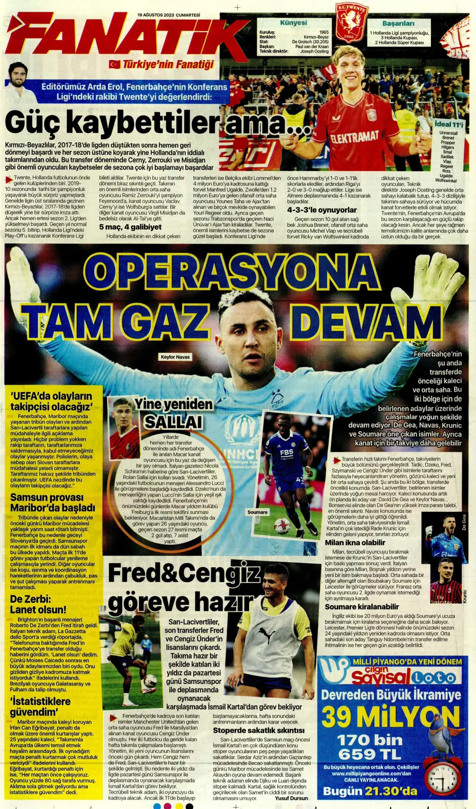"Ramos'ta büyük kapışma" | Sporun Manşetleri (19 Ağustos 2023) - 9