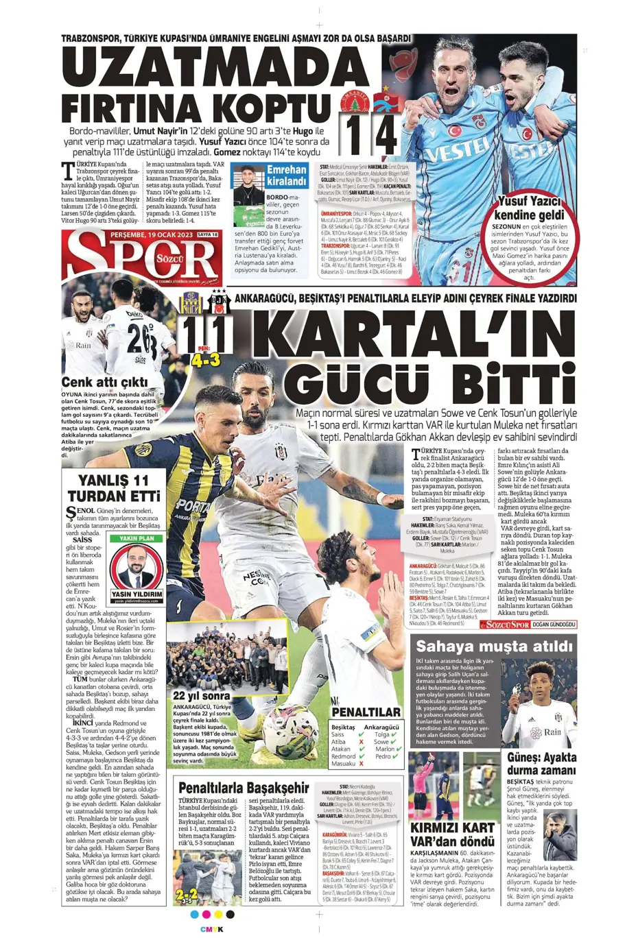 Sporun Manşetleri (19 Ocak 2023) - 26