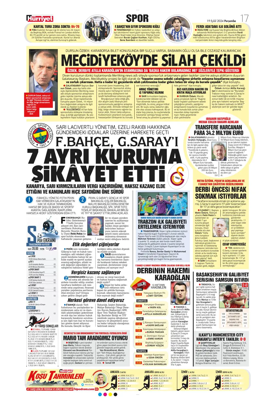 "Jose Mourinho'dan derbiye özel taktik" | Sporun manşetleri - 21