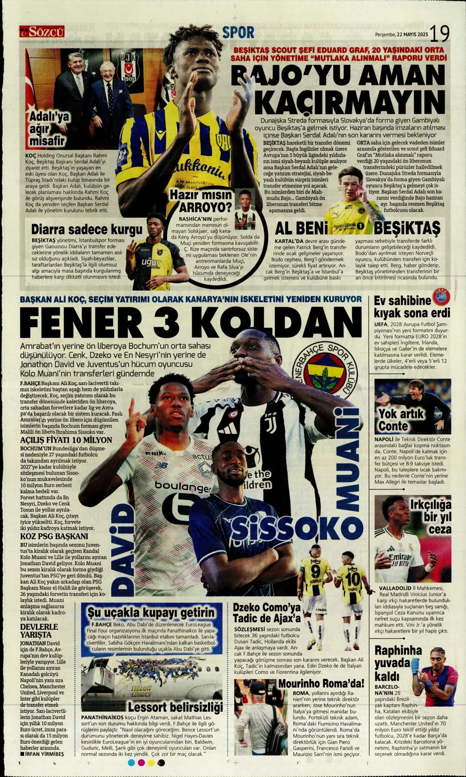 "Aslan Cherki'ye gidiyor" | Sporun manşetleri - 25