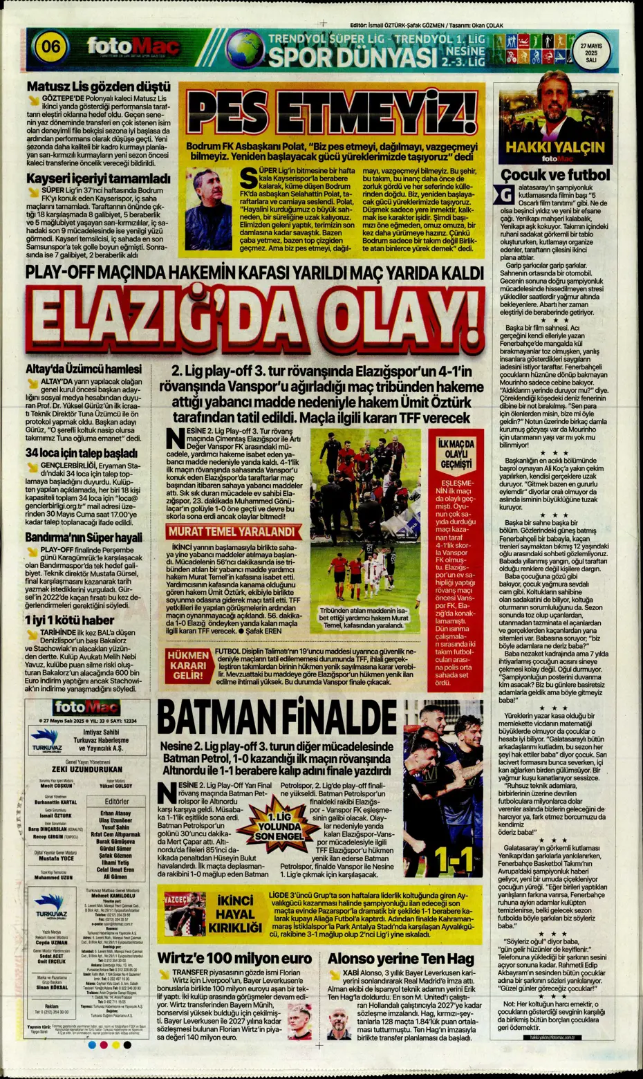 "Fenerbahçe'ye tarihi şok" | Sporun manşetleri - 16