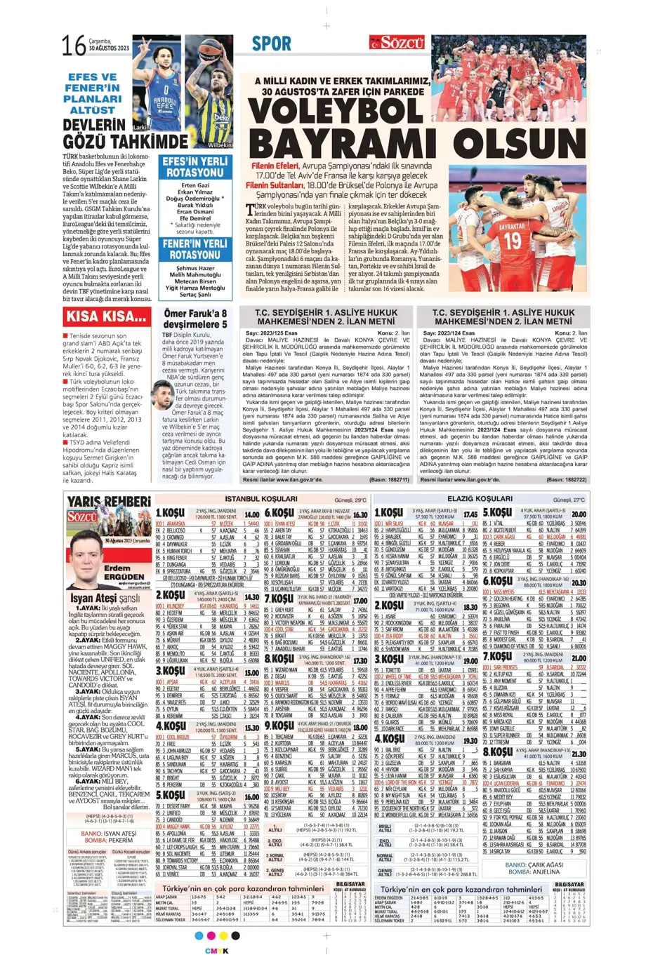 "Avrupa Avrupa duy sesimizi" | Sporun manşetleri (30 Ağustos 2023) - 32 "Avrupa Avrupa duy sesimizi" | Sporun manşetleri (30 Ağustos 2023) - 32