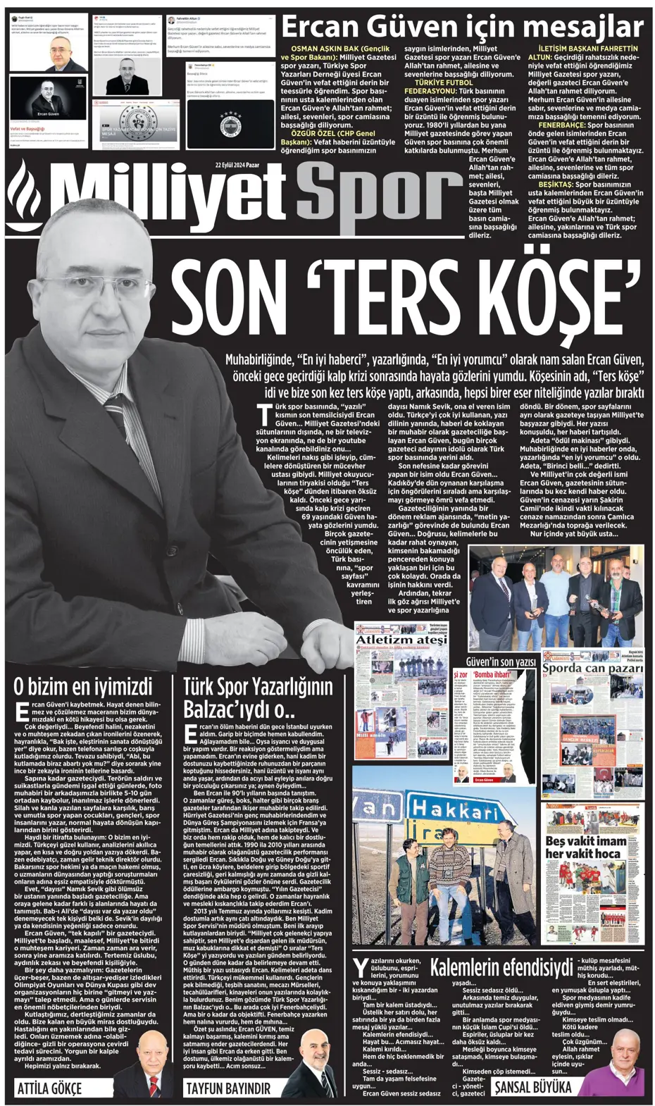 "Şampiyon Kadıköy'ü selamladı!" | Sporun manşetleri (22 Eylül 2024) - 32