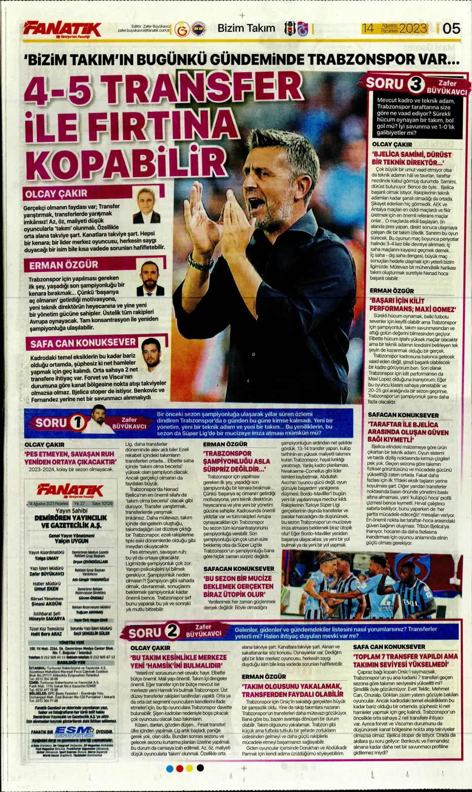 "Talisca için ilk teklif" | Sporun Manşetleri (14 Ağustos 2023) - 12