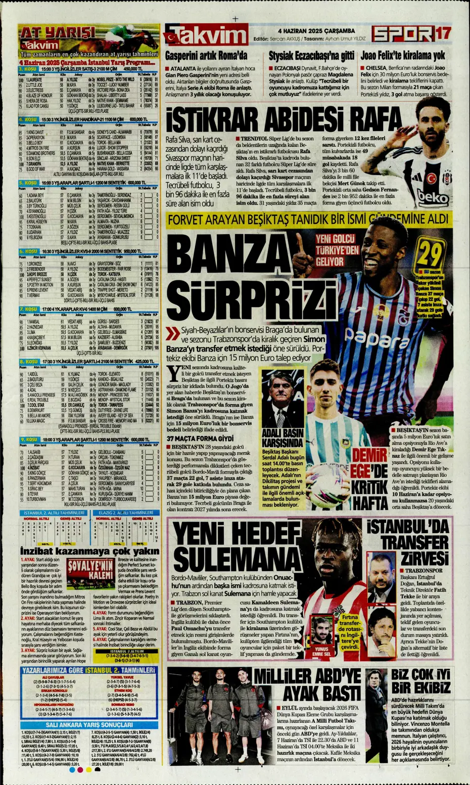 "Fener'den Vlahovic için çılgın teklif" | Sporun manşetleri - 32