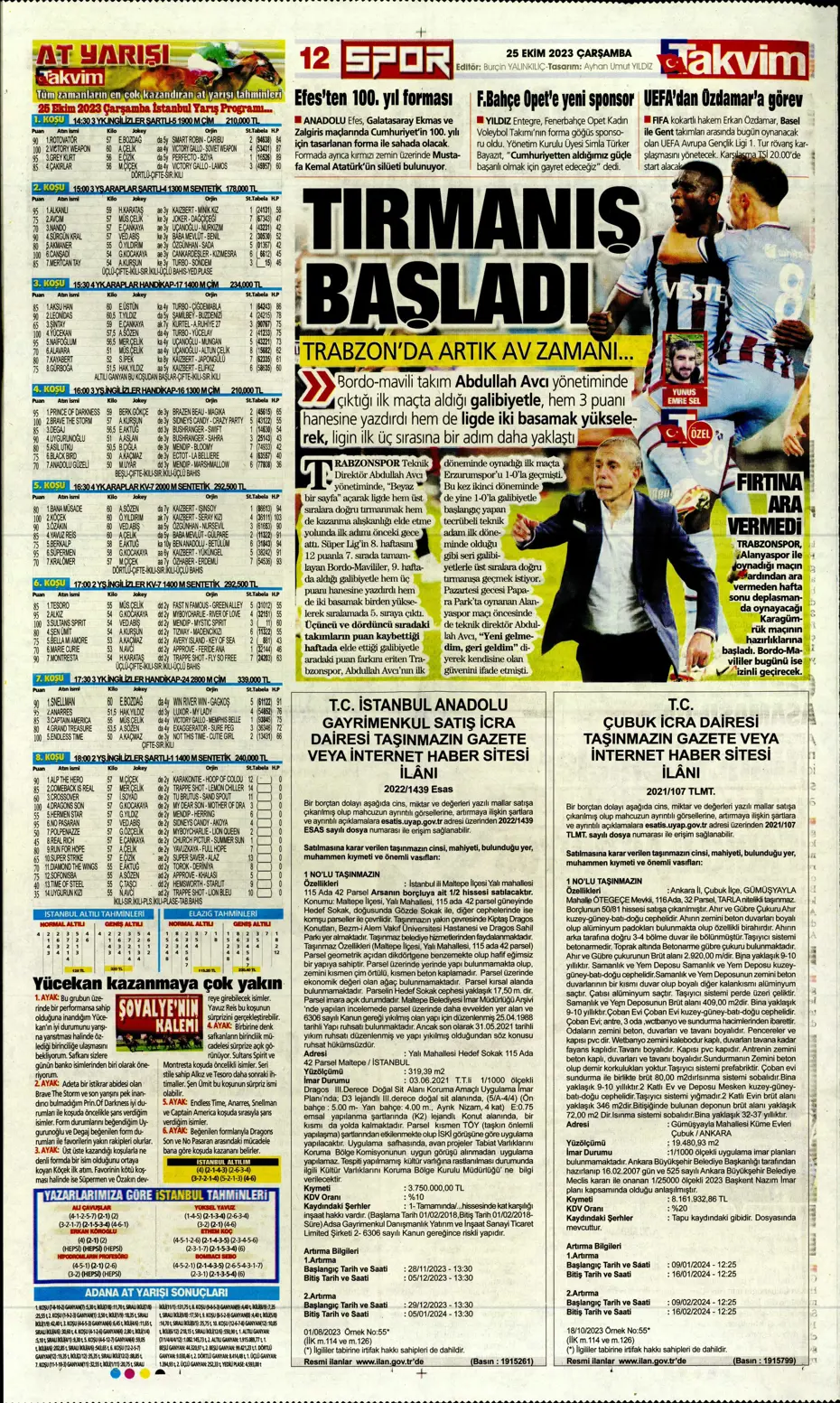 "Adaletin bu mu futbol?" | Sporun manşetleri (25 Ekim 2023) - 22