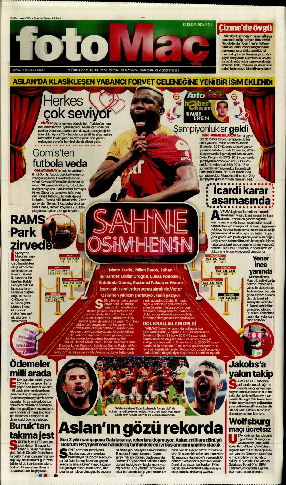 "Listenin başında onlar var: Talisca & Brown" | Sporun manşetleri (12 Kasım 2024) - 15 "Listenin başında onlar var: Talisca & Brown" | Sporun manşetleri (12 Kasım 2024) - 15