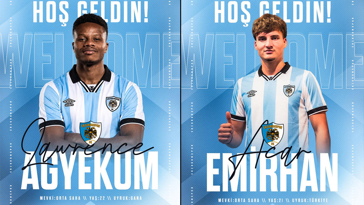 Erzurumspor'dan son dakika çifte transfer