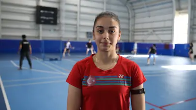 Milli badmintoncu Aleyna Korkut'un gözü Avrupa şampiyonluğunda