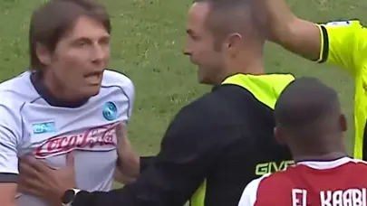 Hazırlık maçında Antonio Conte'nin çıldırdığı anlar: Sahaya daldı ve Süper Lig'in eski yıldızının üzerine yürüdü