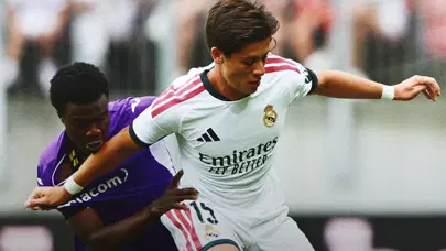 Arda Güler ve Oulai karşı karşıya geldi: Real Madrid-Fiorentina maçında 4 gol çıktı