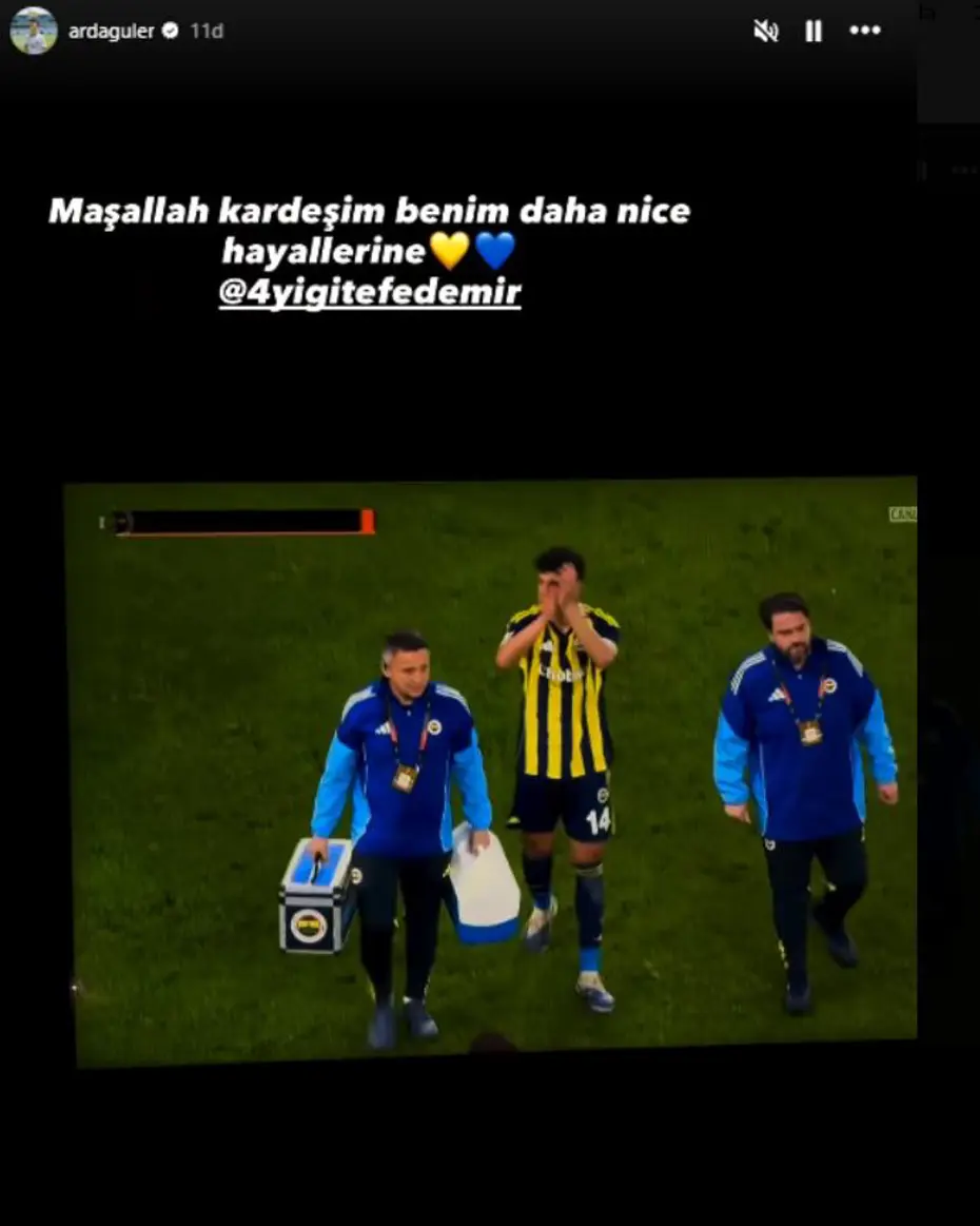 Arda Güler'den Fenerbahçe maçı oynanırken herkesin konuştuğu paylaşım: Tek futbolcuya "Maşallah" dedi - 3