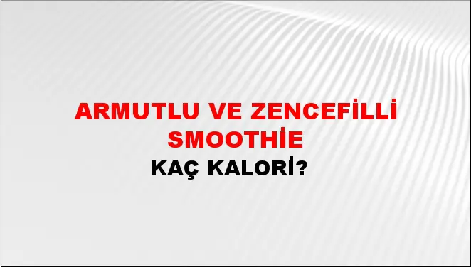 Armutlu Ve Zencefilli Smoothie Armutlu Ve Zencefilli Smoothie