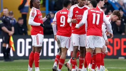 Arsenal'ın 4 kupa hayali devam ediyor: F.A. Cup'ta çeyrek final 2 golle geldi