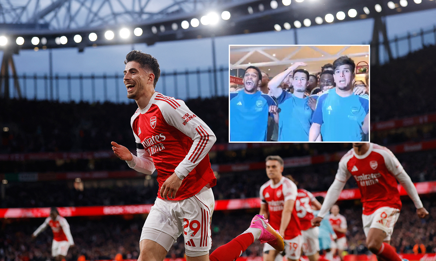 22 yıl sonra gelen zafer: Arsenal'da taraftarlar sokağa döküldü, futbolcular havalara uçtu