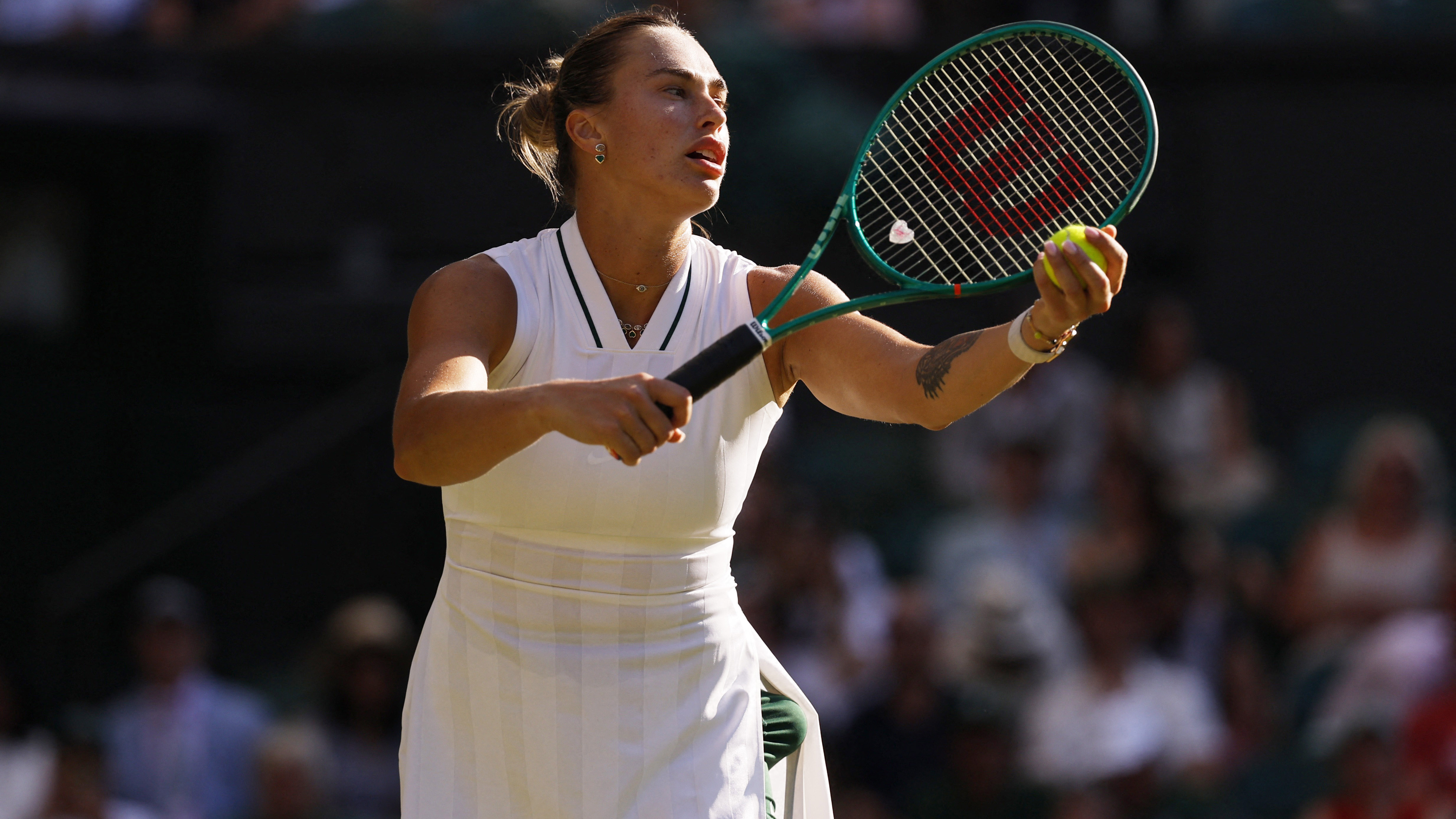 Dünya bir numarası Aryna Sabalenka, Wimbledon'da dördüncü tura yükseldi