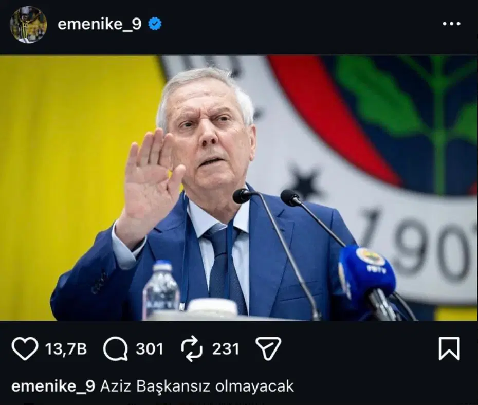 Aziz Yıldırım kürsüde konuşma yaparken flaş paylaşım geldi! Sosyal medyaya düştüğü gibi gündem oldu - 3