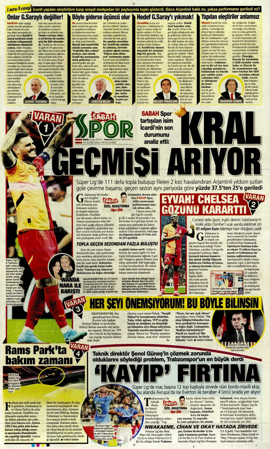 "Dybala bombası" | Sporun manşetleri (10 Ekim 2024) - 25