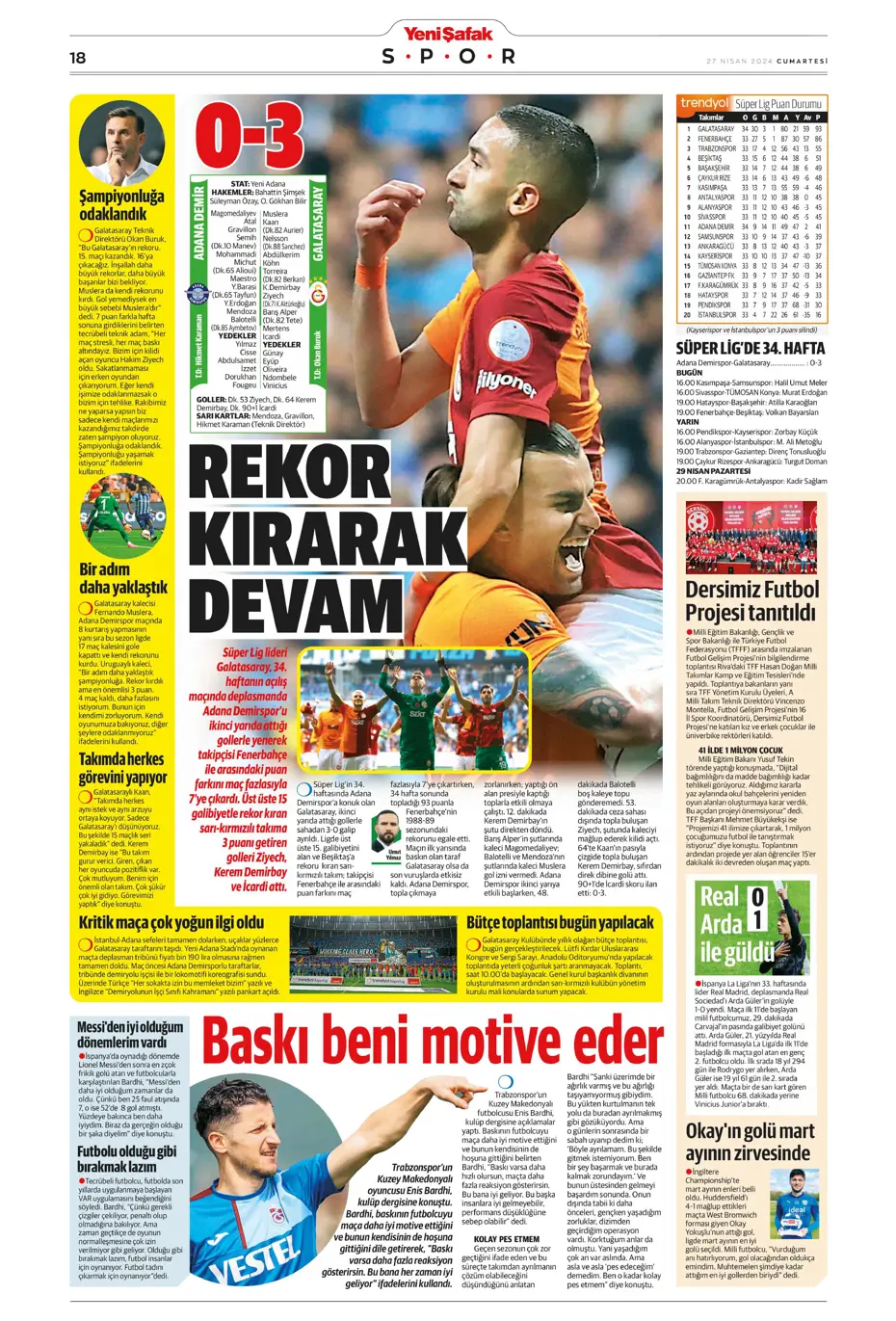 "Kadıköy'de dev kapışma" | Sporun Manşetleri - 40