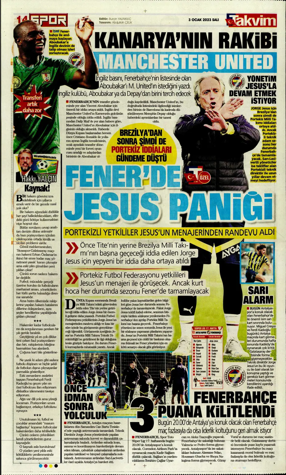 Sporun manşetleri (3 Ocak 2023) - 28