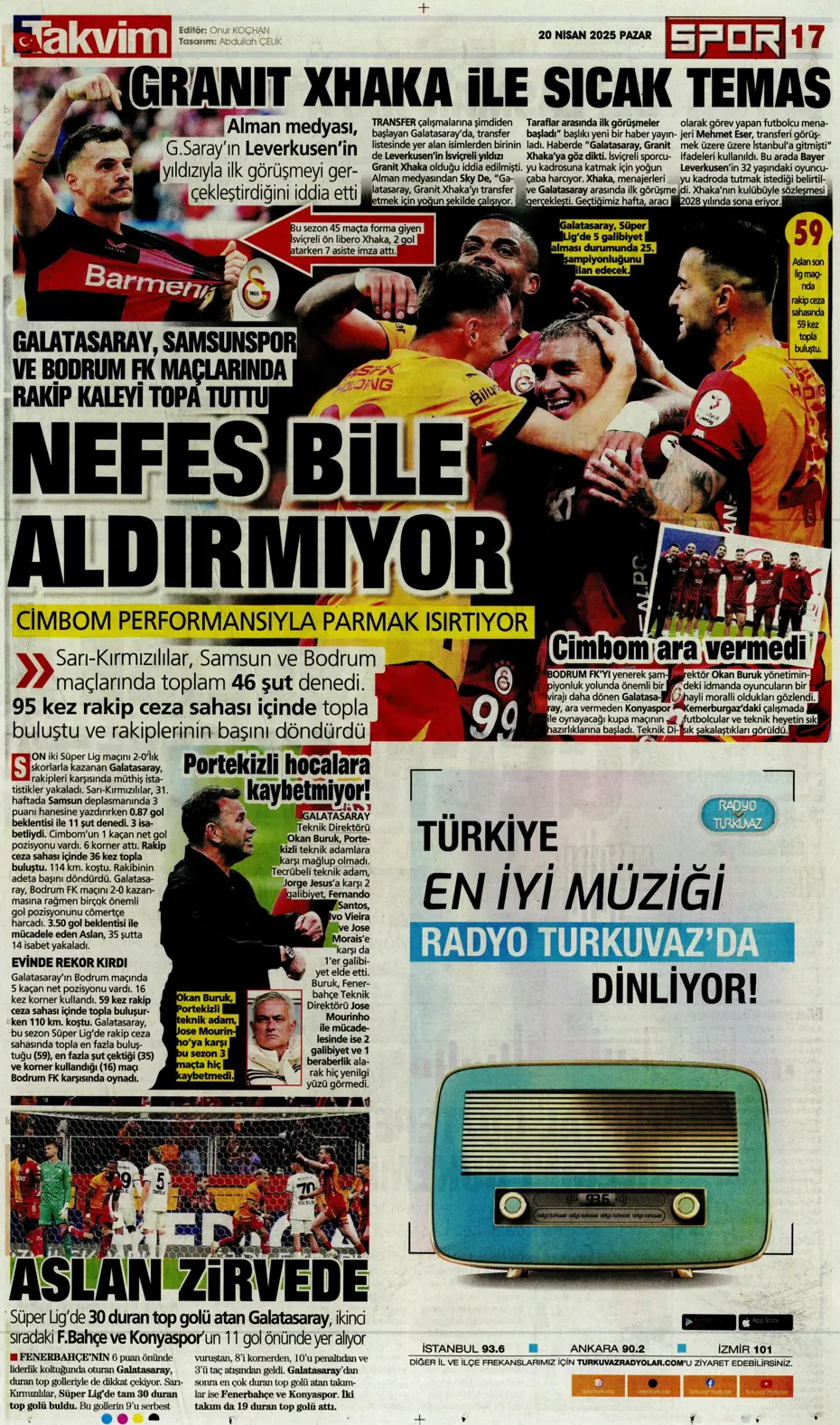 "Oğuz Aydın için geldiler" | Sporun manşetleri - 35