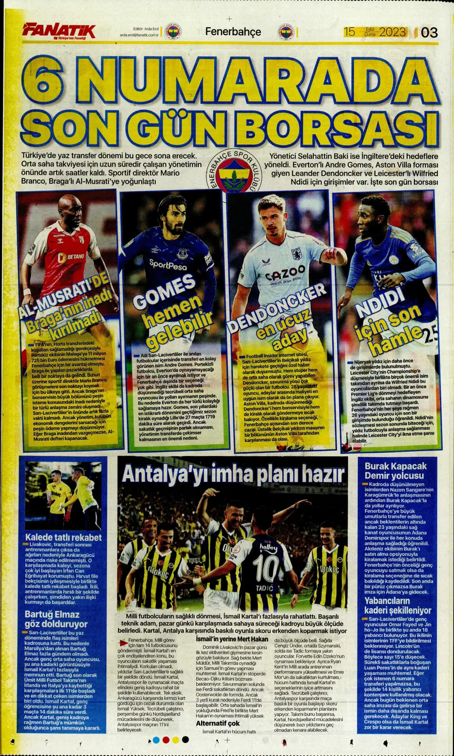 "Kartal'da Xeka seferberliği" | Sporun Manşetleri - 5