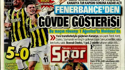 "Fenerbahçe'den gövde gösterisi" | Sporun manşetleri (27 Temmuz 2023)