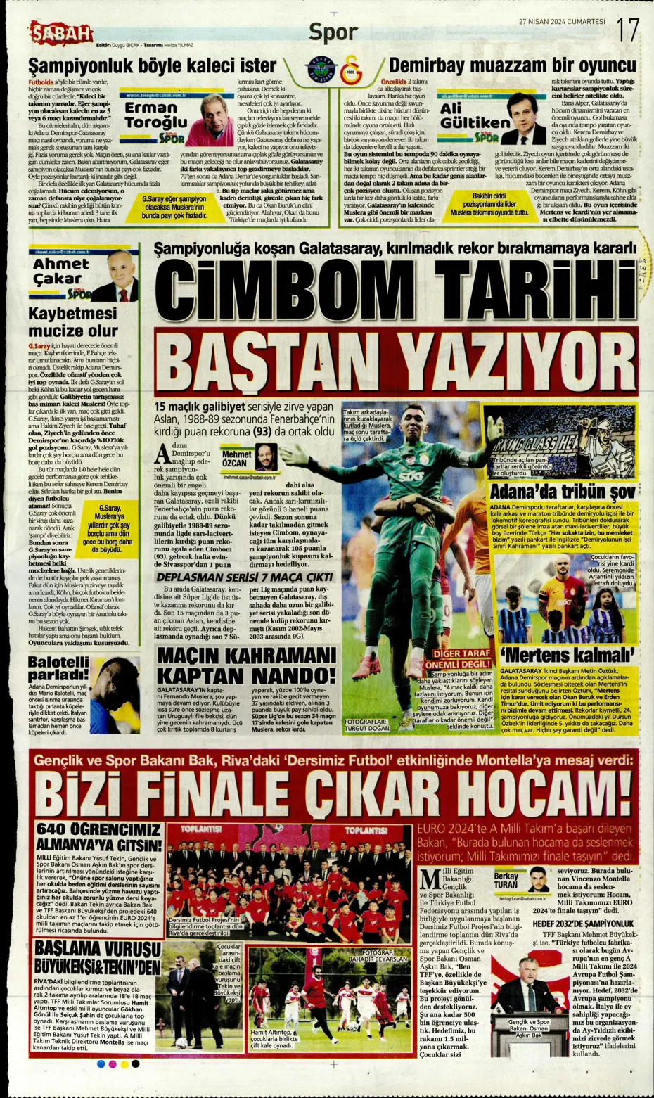 "Kadıköy'de dev kapışma" | Sporun Manşetleri - 32