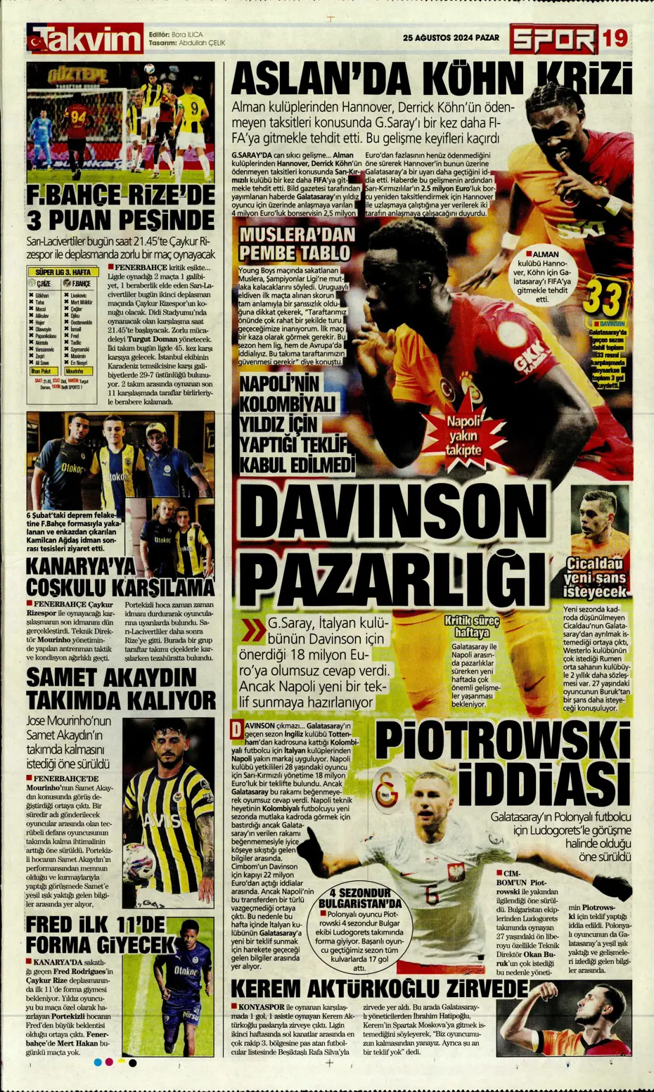 "Fenerbahçe'den yıldız bombardımanı" | Sporun manşetleri - 36 "Fenerbahçe'den yıldız bombardımanı" | Sporun manşetleri - 36