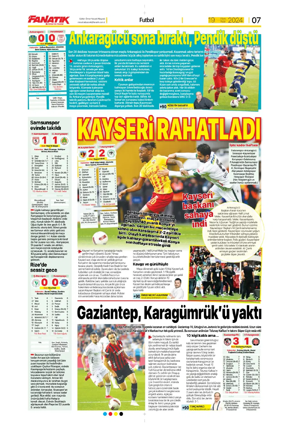 "Nefes kesecek sezon finali" | Sporun Manşetleri - 9