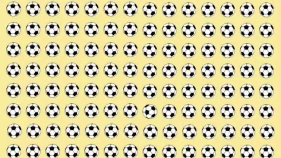IQ testi: Farklı futbol topunu 14 saniyede bulabilen çıkmadı - 2