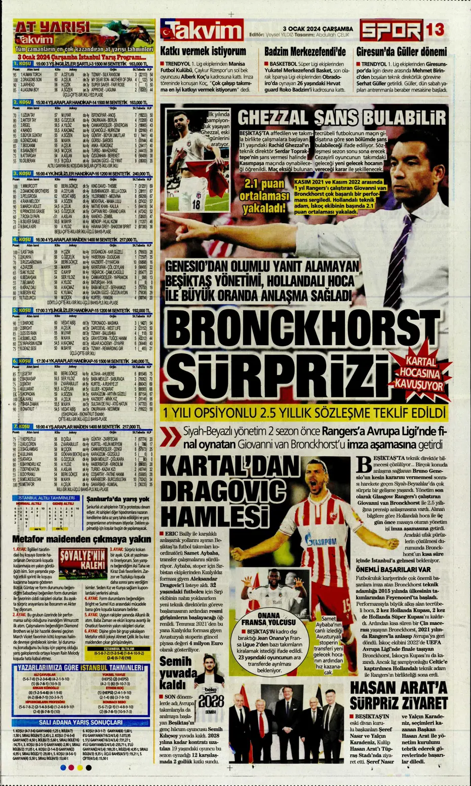 "Kartal'da Gabigol sürprizi" | Sporun manşetleri (3 Ocak 2024) - 31