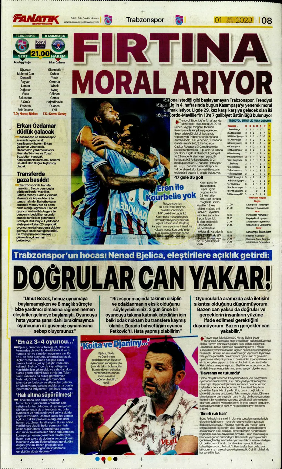 "Sergio Ramos'a '2 Eylül'e kadar cevabını ver' resti" | Sporun manşetleri (1 Eylül 2023) - 11 "Sergio Ramos'a '2 Eylül'e kadar cevabını ver' resti" | Sporun manşetleri (1 Eylül 2023) - 11