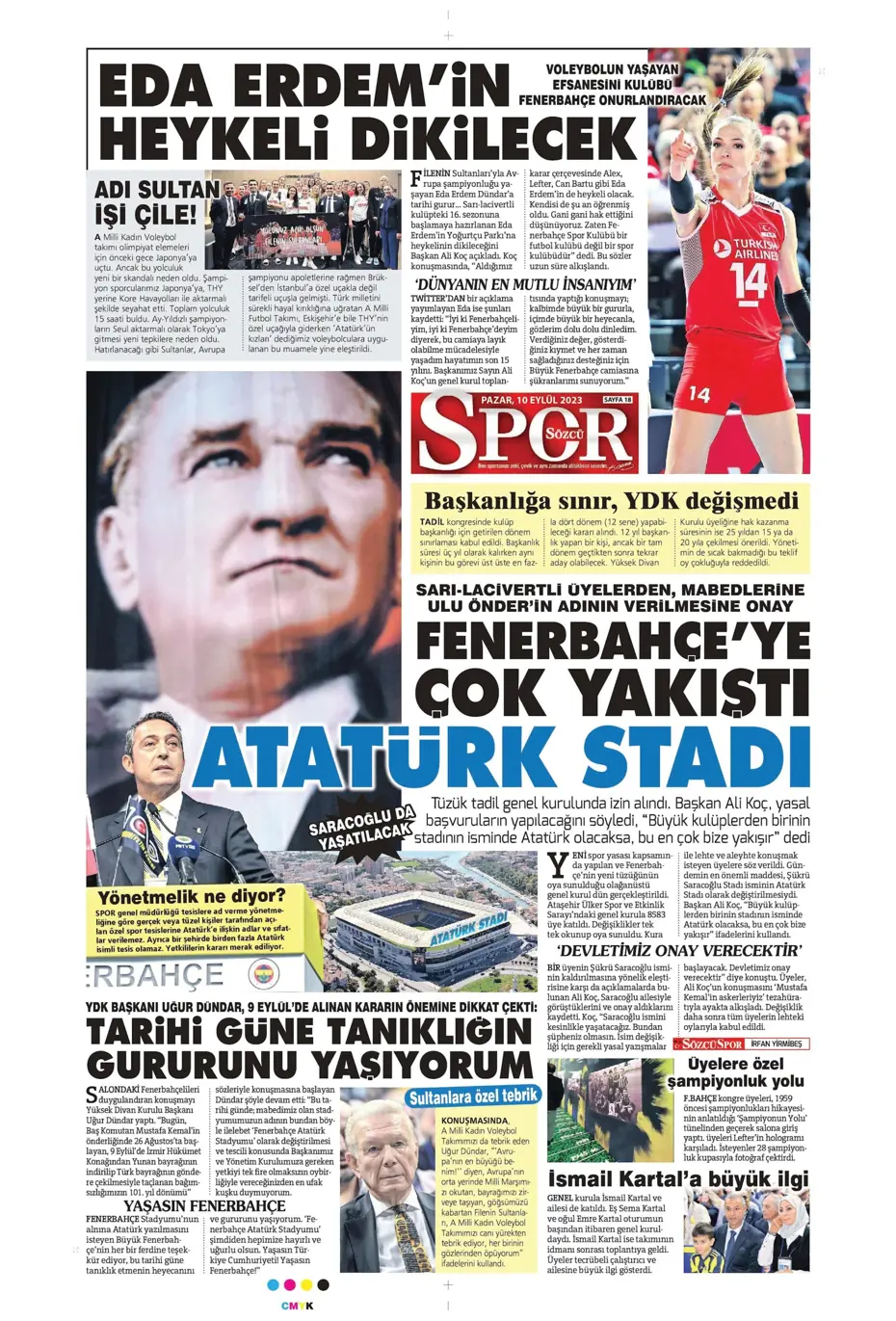 "Kuntz gidiyor, Avcı geliyor" | Sporun manşetleri (10 Eylül 2023) - 30