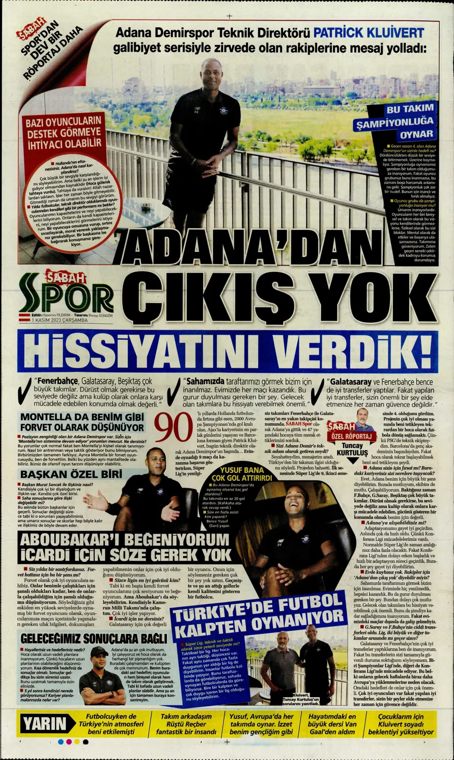 "Krunic Fenerbahçe'ye kaldı" | Sporun manşetleri (1 Kasım 2023) - 27