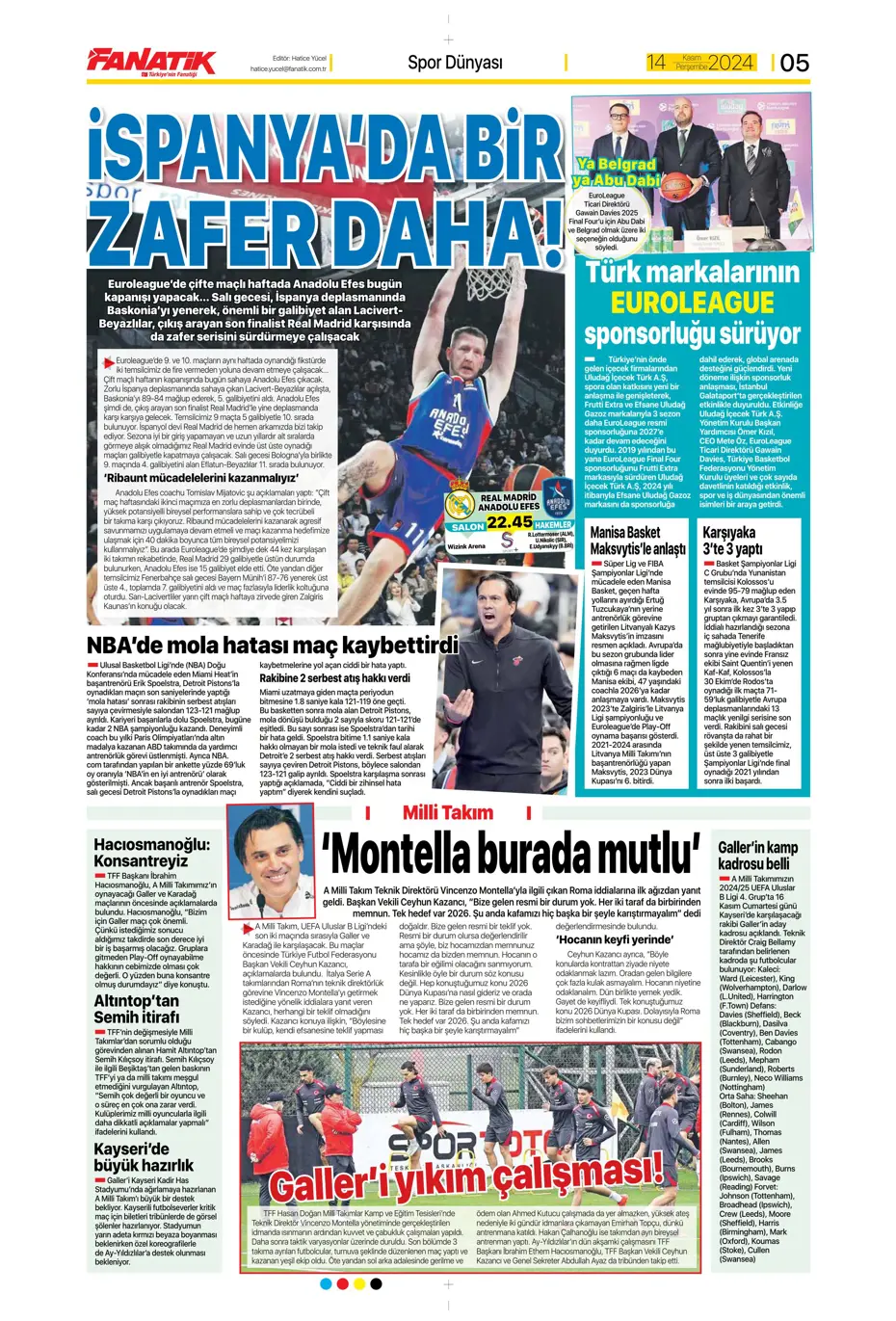 "Talisca'dan yeşil ışık" | Sporun manşetleri (14 Kasım 2024) - 6 "Talisca'dan yeşil ışık" | Sporun manşetleri (14 Kasım 2024) - 6