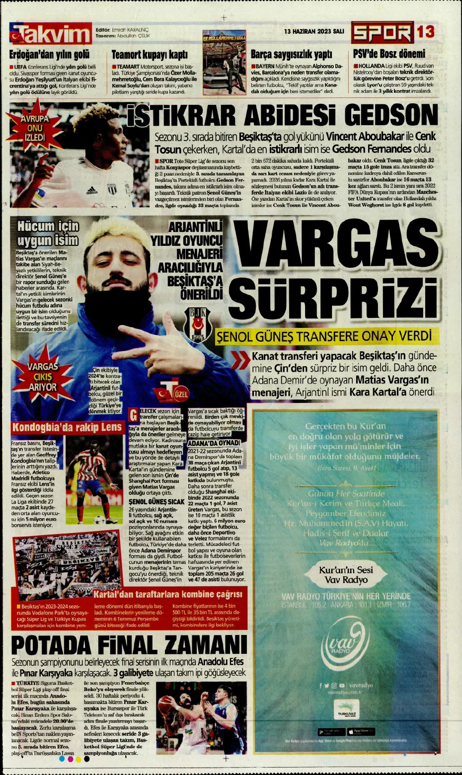 "Dembele hamlesi" | Sporun Manşetleri - 19 "Dembele hamlesi" | Sporun Manşetleri - 19